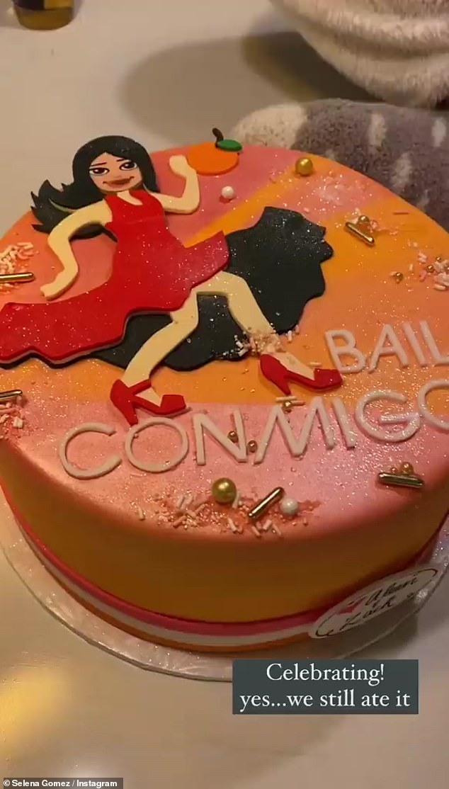 Selena Gomez celebrates the release of her new song, Baila Conmigo, in a different way .. Pictures