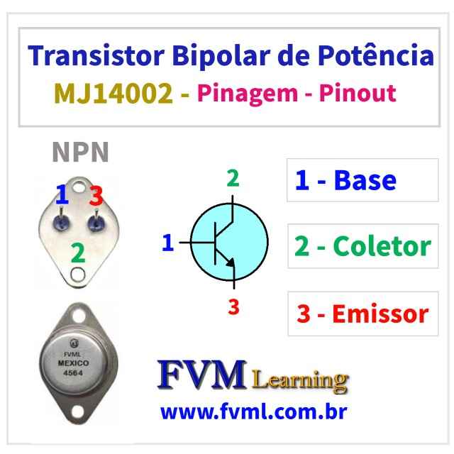 Datasheet-Pinagem-Pinout-Transistor-NPN-MJ14002-Características-Substituições-fvml