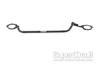 SUPERCIRCUIT Front Strut Bar with MATTE BLACK industrial grade heavy duty coating developed for VW Golf 6 GTI