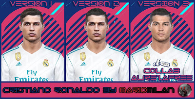 PES 2018 Cristiano Ronaldo Facepack ​by MarioMilan & AlirezaFree