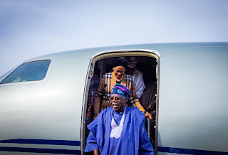 Nigeria's President-elect, Asiwaju Bola Ahmed Tinubu, arrived Abuja, Nigeria following several weeks out of the country after winning the 2023 Presidential Election