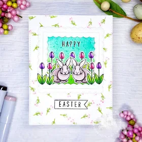 Sunny Studio Stamps: Spring Greetings Everything's Rosy Customer Card by Ana Anderson