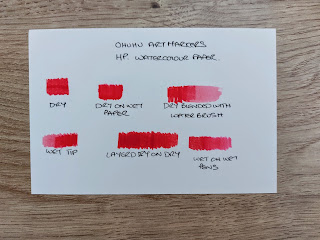 Test  showing the results of different blending methods for Ohuhu waterbased art markers