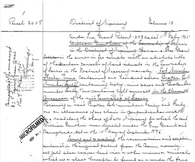 Screen capture taken 3 Feb 2024 of the OnLand LRO 36 Historical Books of the Abstract/Parcel Register Book for NIPISSING Municipality Parcels 02326 to 02449 for Parcel 2408 found starting on image 152 of 326.