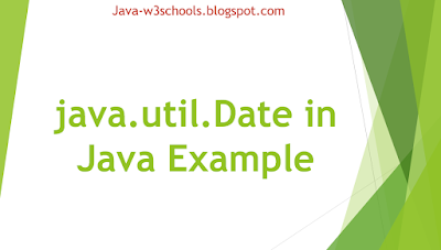 java.util.Date in Java Example