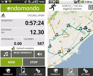 Endomondo GPS Tracking App for Android