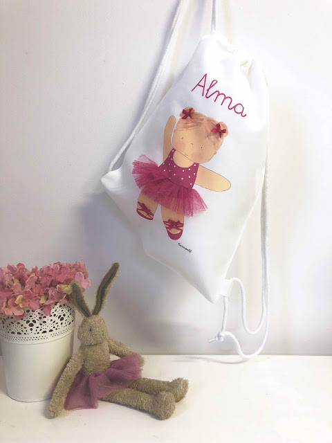 mochilas de ballet personalizadas con nombre