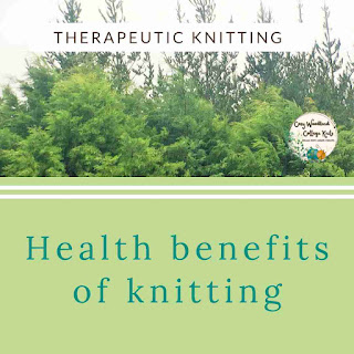 Picture of health benefits of knitting