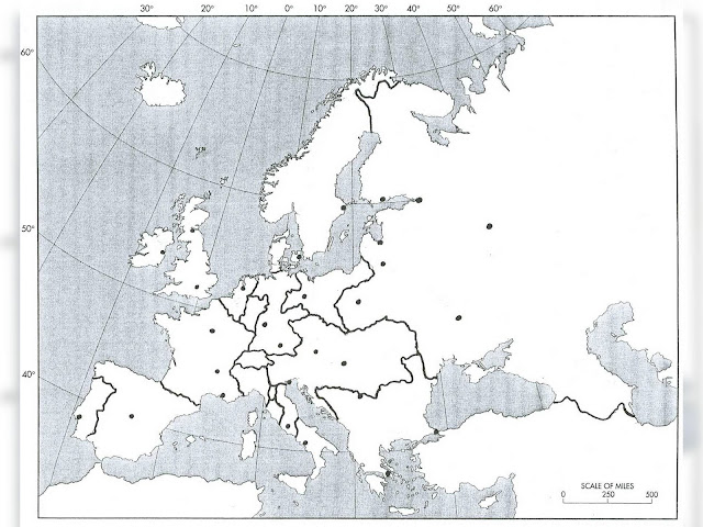 Blank Map Of Europe 1914