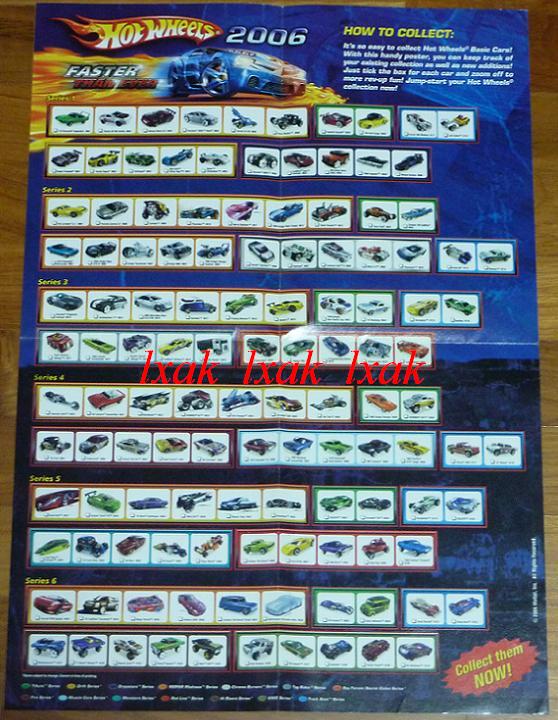 Hot Wheels 2006 Fold-Up poster. US$5.00