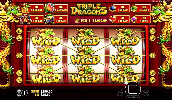 Main Gratis Slot Indonesia - Triple Dragons (Pragmatic Play)