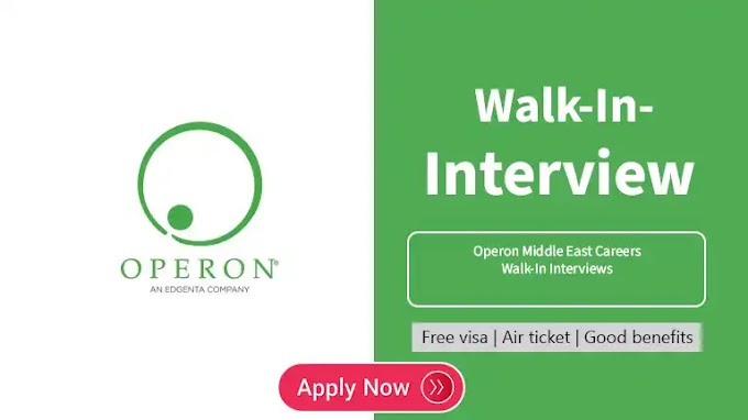 Operon Middle East Careers Walk-In Interviews
