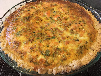 Gluten Free Smoked Salmon Quiche 