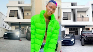 You Won't Believe This: Zinoleesky Treats Himself to a N500 Million Mansion for His Birthday!"