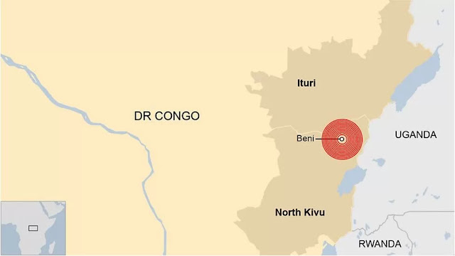 ADF activity mainly centres on Beni in North Kivu