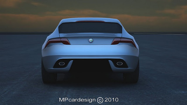 2011 alfa romeo sports coupe concept rear view 2011 Alfa Romeo Sports Coupe