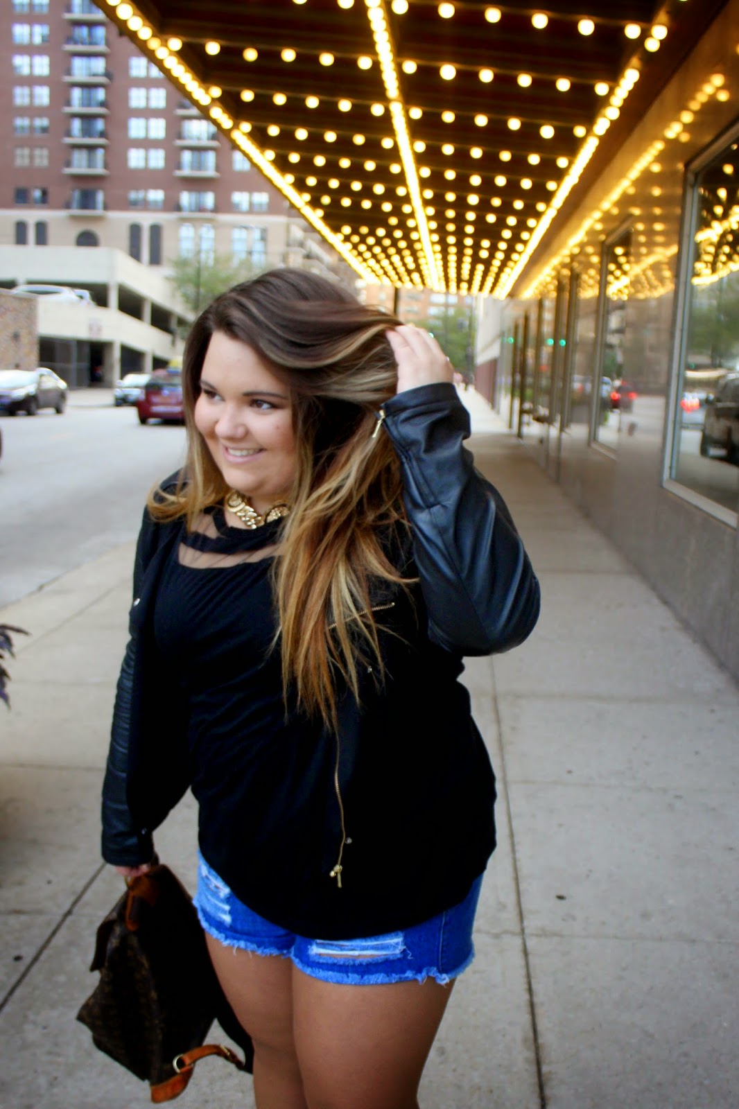 LEATHER DENIM   Natalie in the City A Chicago Plus 