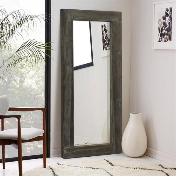 Neu Type Large Brown Wood Antiqued