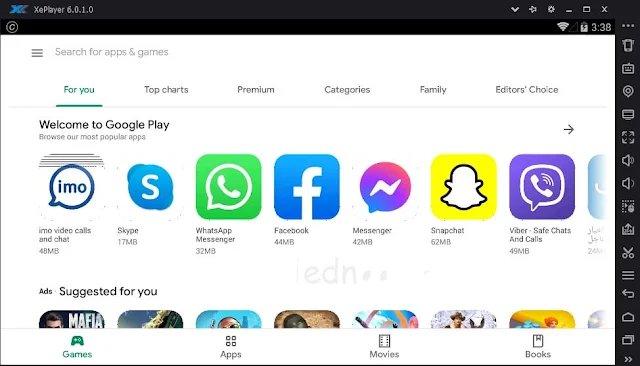 برنامج XePlayer Android Emulator for PC for Windows | أفضل برنامج مجاني محاكي للأندرويد خفيف وسريع