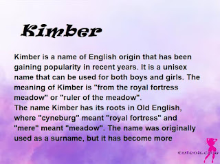 meaning of the name "Kimber"