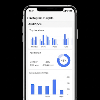Instagram Insights Audience section ka screenshot