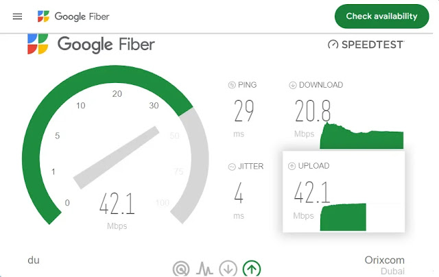 Image for fiber.google.com/speedtest/