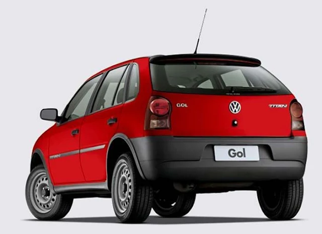 Vw Gol Titan G4 2011 - vermelho traseira