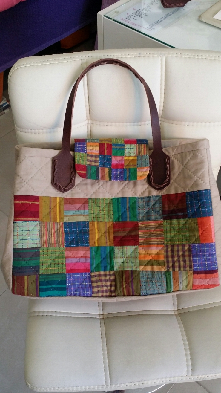 Tutorial: Patchwork Shopping Bag. Сумка пэчворк, инструкция по шитью