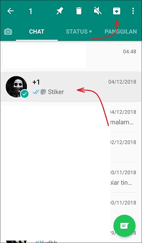 Cara Menyembunyikan Chat Percakapan di WhatsApp