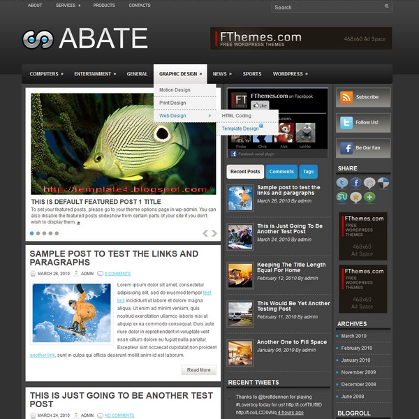 Abate WordPress Theme