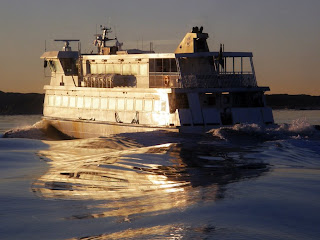 Ferry and swell. (c) John nixon The Supercargo