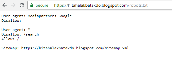 settingan robots.txt untuk blogger