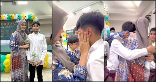 Bikin Haru, 8 Potret Anak Tommy Kurniawan Nangis di Pelukan Ibu Sambung Usai Khataman Al Quran