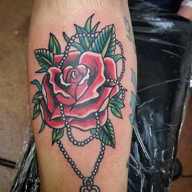Gambar Tato Bunga Mawar Rose