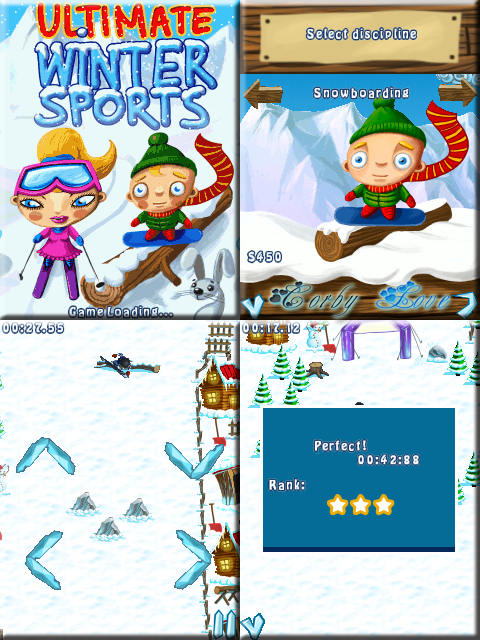 Ultimate Winter Sports 240 x 320 Touchscreen Mobile Java Game