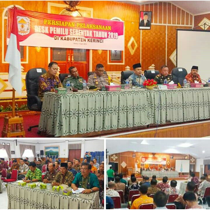 Bupati Adirozal Pimpin Rapat Persiapan Desk Pemilu 2019