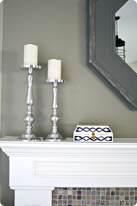 decorating a mantel 