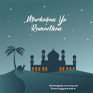 Template PPT Ucapan Menyambut Bulan Suci Ramadhan 1442 H