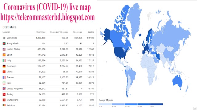 corona Live -Coronavirus (COVID-19) map