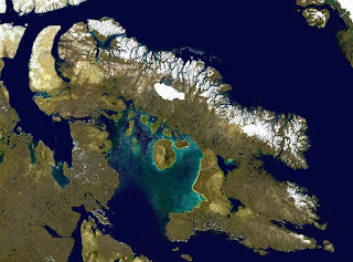 Nunavut satellite photography