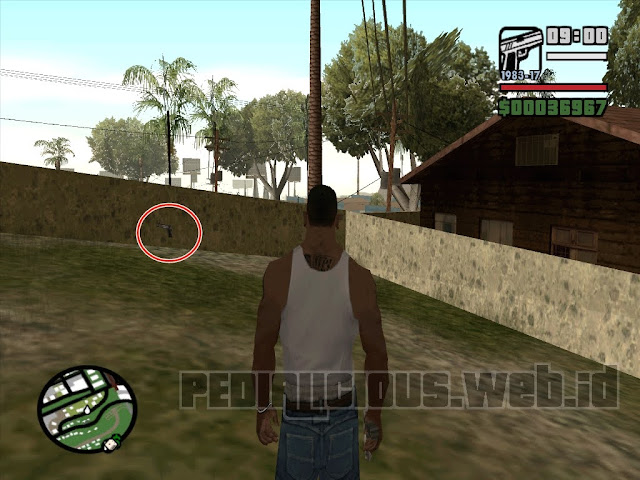 Pistol 9mm, Las Colinas GTA SA