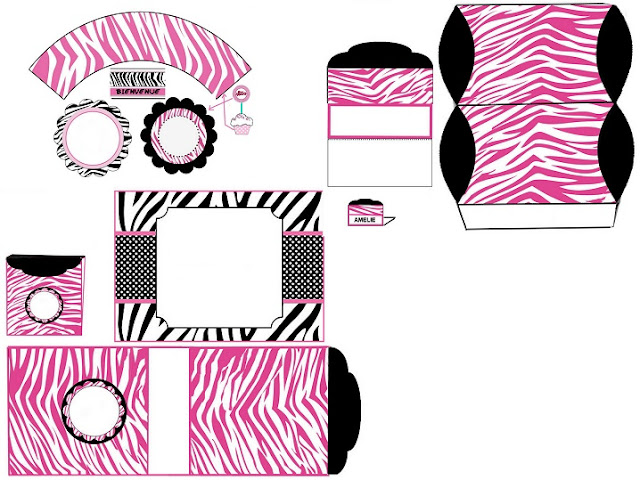 Pink Zebra Free Printable Mini Kit. 