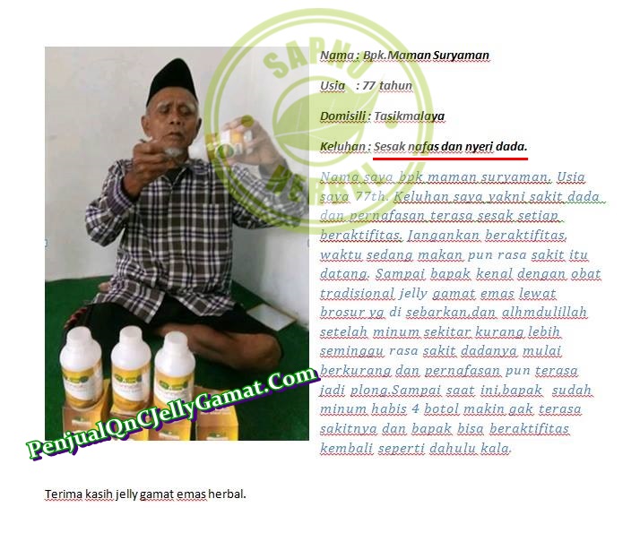 Cara Mengobati Dada Sering Kram Secara Tiba Tiba Terbukti Manjur ~ TESTIMONI JELLY GAMAT QNC