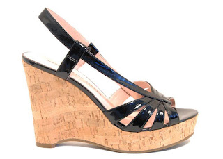 marc jacobs patent leather multi strapped wedge 693976-008 450 CAD