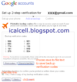 Backup verification codes - Protect Google Account With 2-Step Verification