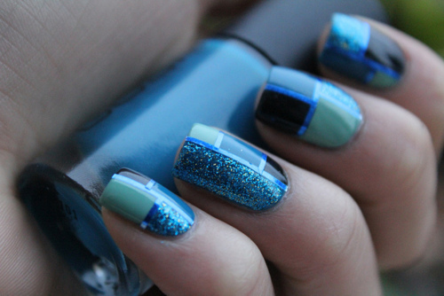 lolxpic: blue, cute, fashion, girl, girly nails tumblr