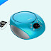 Sylvania SRCD261-BLU Portable CD Player AM/FM Radio Boombox - Blue
