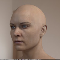 3d model woman head photorealistic female 3