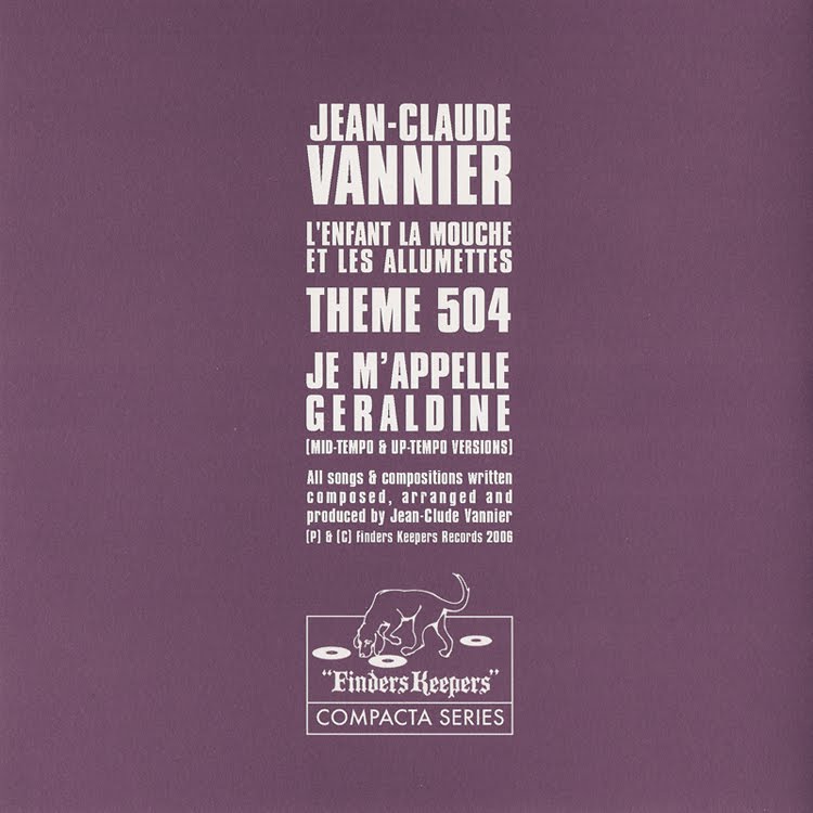 jean claude vannier. Here is a fresh vinyl rip of a funky 7" by Jean-Claude Vannier (the man 