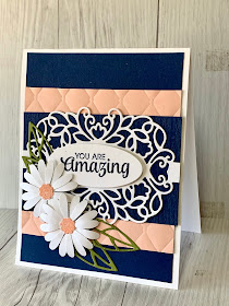 Card idea using the Detailed Bands Dies from Stampin' Up!